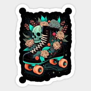 Memento Mori Roller Skate Sticker